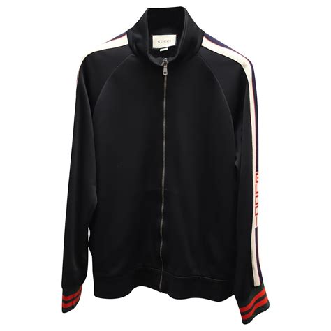 gucci trainingsjacke mit logo herren polyamidpolyamid m schwarz